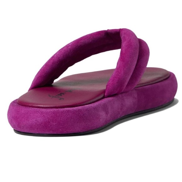 Free People Wonderland Verbena Leather Thong flip flop Sandals Size 7 - Picture 4 of 14